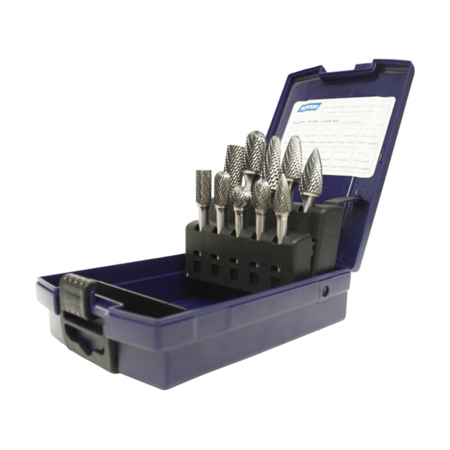 Jogo de Limas Rotativas 10 Peças LRN NORTON-e472b7b5-7fd6-4451-ab7d-08d7c86ba83b