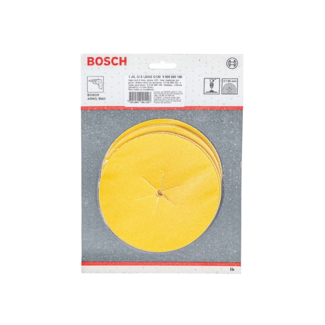 Jogo de Lixas para Madeira 5