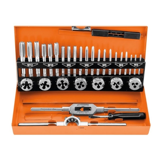 Jogo de Macho e Cossinete 32PCS 44080/432 Tramontina-7581ea90-122a-4e25-8e2d-793b80568d44