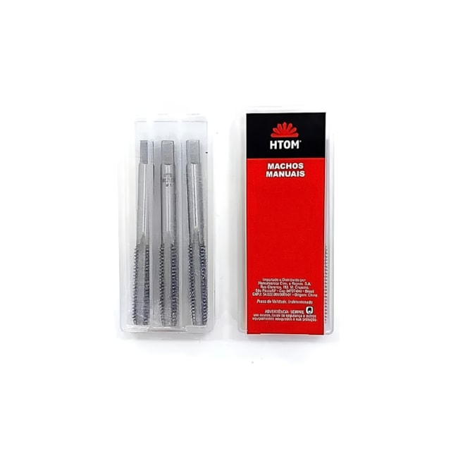 Jogo de Macho Manual Aço Liga MF16x1,50mm Ansi com 3 Peças HTOM102 HTOM-366e05b0-dbcf-4a90-8af7-e559905e02dd