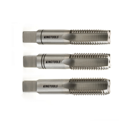 Jogo de Macho Manual HSS M M42x4.5 Din 352 3 Peças 2000 M42X4.5 (1/2/3) KINGTOOLS