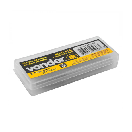 Jogo de Macho Manual HSS M10x1.50mm DIN 352 3 Peças 5363310000 VONDER-1e1400cc-5aa5-4c1e-80e8-c7aa53ebad94