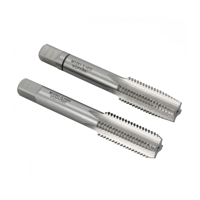 Jogo de Macho Manual HSS M12x1.50 Din 352 2 Peças 5370212150 VONDER-9ecc9f5a-59c7-4020-a51d-6c591cd0ff68