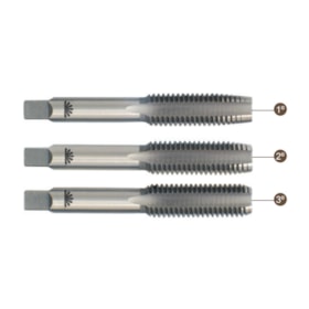 Jogo de Macho Manual HSS M24x3,00mm Din 352 3 Peças HTOM101 HTOM