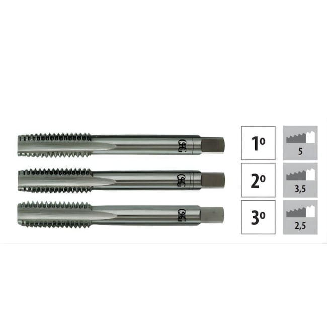 Jogo de Macho Manual HSS M39x4,00mm Din352 de 3 Peças 101 OSG-bd31d8d6-c5aa-42ef-a682-eec59f98d7fb