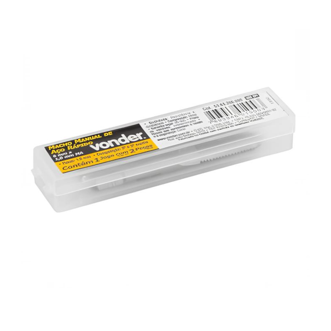 Jogo de Macho Manual HSS M6x1.00mm Din 352 2 Peças 5363206000 VONDER-bb7b979c-35be-4db8-9d4d-d8090f883c40
