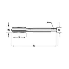 Jogo de Macho Manual HSS M6x1,00mm Din 352 3 Peças E100M6NO8 DORMER