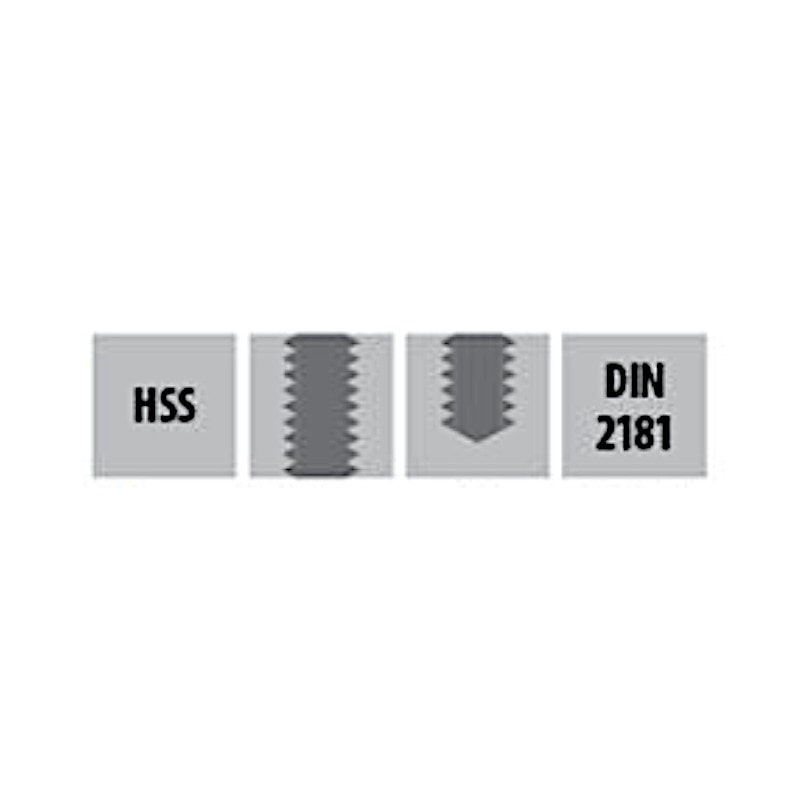 Maschio Per Filettatura Manuale Bohrcraft – DIN 2181, HSS-G, UNF 1/2 X 20 Mm, Unibox