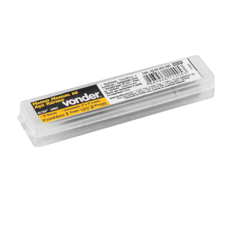 Jogo de Macho Manual HSS UNC 5/32