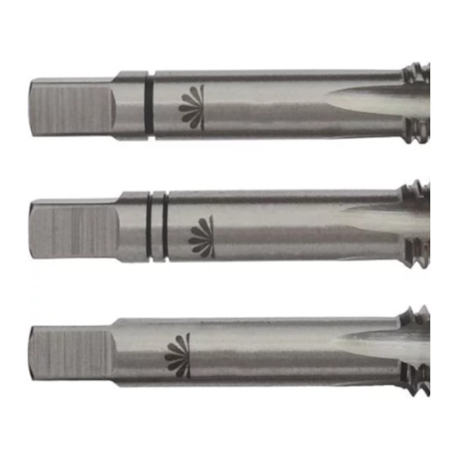 Jogo de Macho Manual HSS UNC NR 8x32FPP Din 351 3 Peças HTOM100A HTOM-8b0729a7-cbc1-4aeb-bb30-86b5cae37808