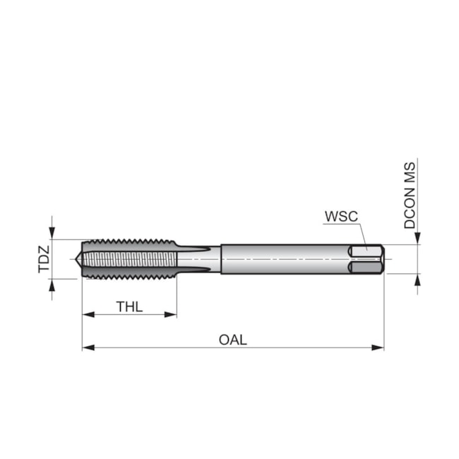 Jogo de Macho Manual HSS UNF 3/4