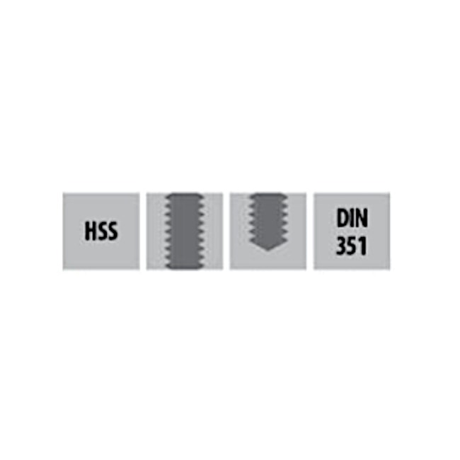 Jogo de Macho Manual HSS UNF 3/8