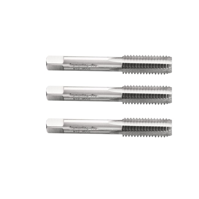 Jogo de Macho Manual M12 x 1.75mm 3 Peças 44086012 TRAMONTINA PRO-41e8ab73-d8d7-439e-bb1f-0eeb2d45bb6b