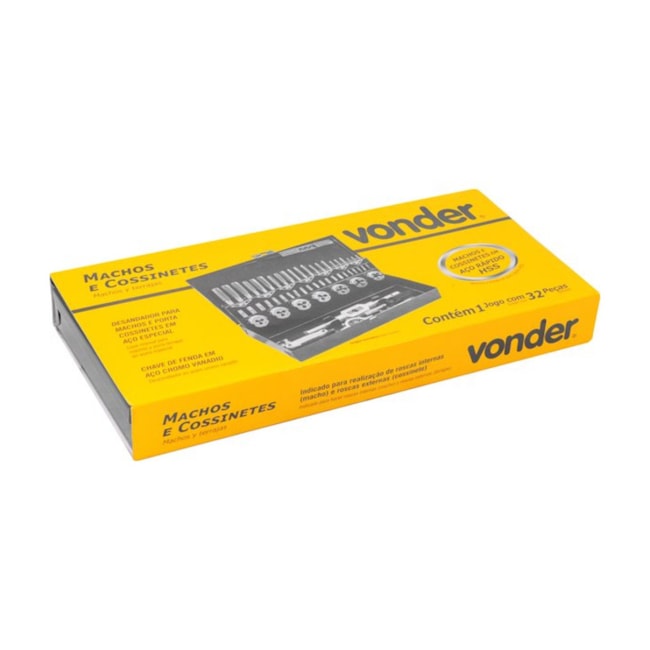 Jogo de Machos e Cossinetes 32 Peças 5399032000 VONDER-cd8ceb64-9264-4503-b1e9-6983aa69ad7f