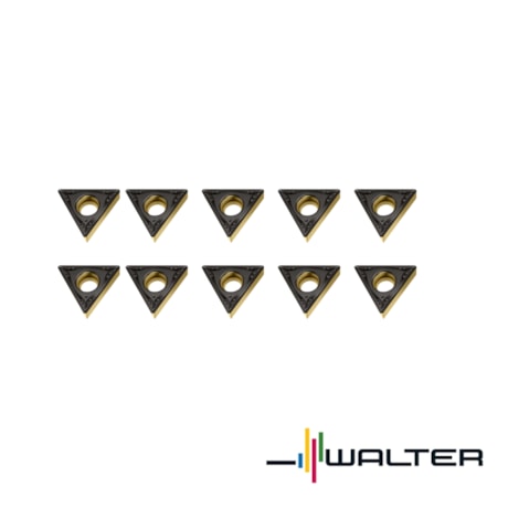 Jogo de Pastilhas de Torneamento Aço e Desbaste Médio com 10 peças TPGT16T304-MP4 WPP20S WALTER-255ace1d-3957-450d-b8df-73ab03cbf841