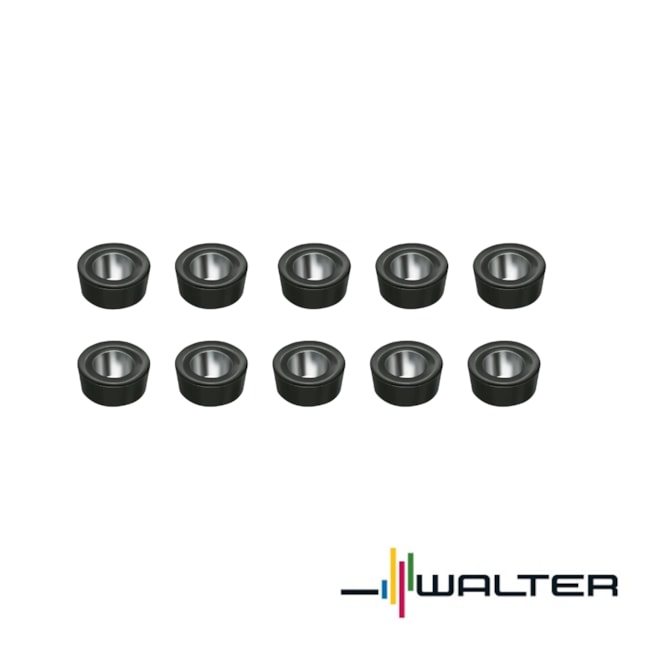 Jogo de Pastilhas de Torneamento com Acabamento Fino com 10 peças RCGT10T3M0-MN2 WN10 WALTER-aac3e881-b1c3-4501-9c9a-85ab465daef7