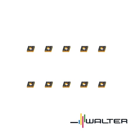 Jogo de Pastilhas Metal Duro Torneamento com 10 peças para Inox Raio 0,4mm CNMG1204 WALTER-bc406891-673e-4e3c-8b4a-e77b51f14383
