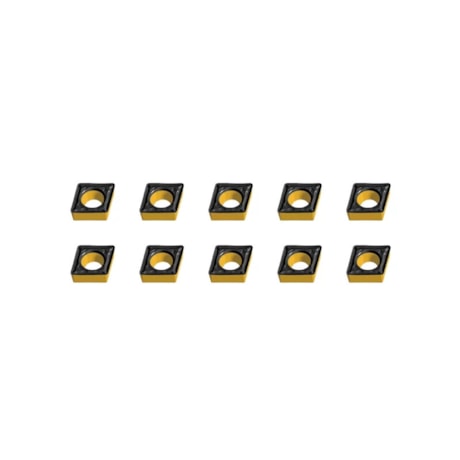 Jogo de Pastilhas Metal Duro Torneamento para Aço com 10 Peças CCMT09T3 Raio 0,2mm WALTER-cbfb9cbf-e71c-475a-8323-acce4546b1b1
