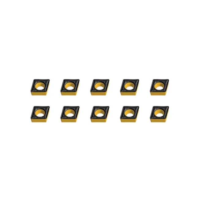 Jogo de Pastilhas Metal Duro Torneamento para Aço com 10 Peças CCMT09T3 Raio 0,2mm WALTER-c52d940d-f287-47c8-93d8-c491aca1e7b7