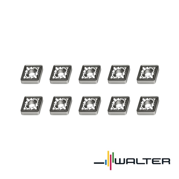 Jogo de Pastilhas Metal Duro Torneamento para Aço com 10 Peças CNMG1204 Raio 1,2mm WALTER-e649fdb7-d75b-4f47-bc9b-1174d19e3c1c