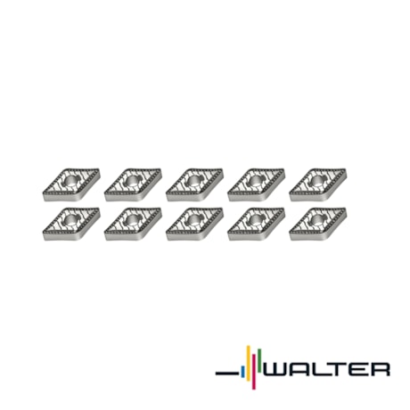 Jogo de Pastilhas Metal Duro Torneamento para Aço Raio com 10 Peças 0,8mm DNMG1506 WALTER-25d99765-c3b8-44ce-8799-166c51252848