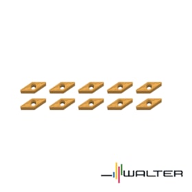 Jogo de Pastilhas Metal Duro Torneamento para Aço Raio com 10 Peças 1,2 mm VCMT1604 WALTER