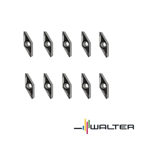 Jogo de Pastilhas Metal Duro Torneamento para Ferro Fundido 10 Peças VCMT1604 Raio 0,4mm WALTER-f270920f-3ad5-49a2-8a6d-7a5af97587eb