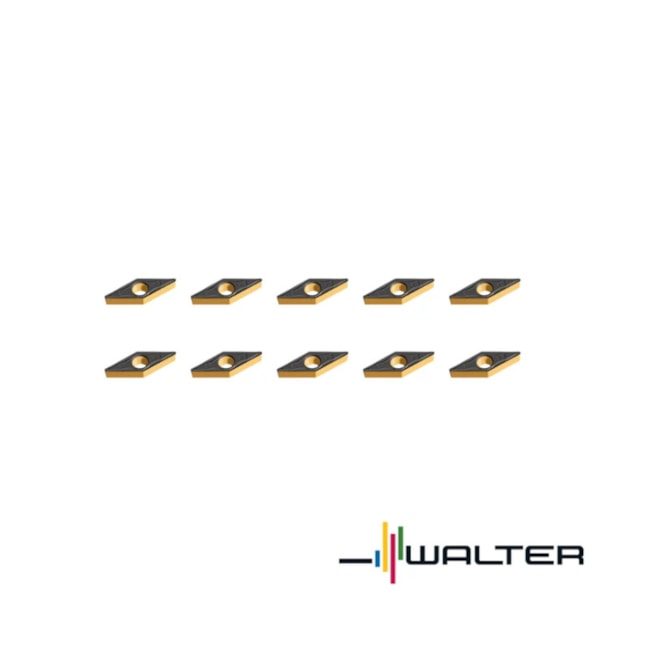 Jogo de Pastilhas Metal Duro Torneamento para Ferro Fundido com 10 Peças VCMT1604 Raio 1,2mm WALTER-aaed1b02-e460-47a2-ba49-9b1ae2c746a8