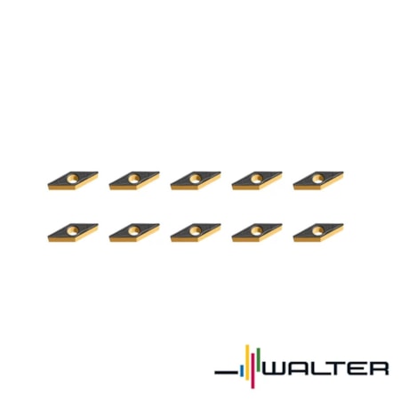 Jogo de Pastilhas Metal Duro Torneamento para Ferro Fundido com 10 Peças VNMG1604 Raio 0,8mm-37cb5b31-1e72-4082-95ed-9a5ba92895f2