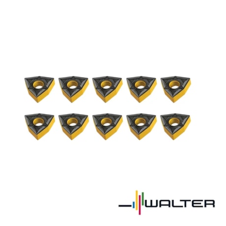 Jogo de Pastilhas Metal Duro Torneamento para Ferro Fundido com 10 Peças WNMG0804 Raio 1,2mm-0240a0d0-ee8d-4b5d-af87-77d8a6fd5b2d