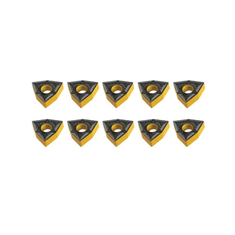 Jogo de Pastilhas Metal Duro Torneamento para Ferro Fundido com 10 Peças WNMG0804 Raio 1,2mm-1fe86db8-b056-4d33-ae4d-19fa8815745e