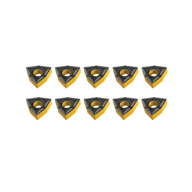 Jogo de Pastilhas Metal Duro Torneamento para Ferro Fundido com 10 Peças WNMG0804 Raio 1,2mm-c130bead-49cf-4eea-aeb3-5f87c07b9eba