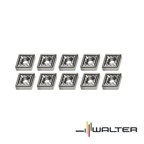 Jogo de Pastilhas Metal Duro Torneamento para Ferro fundido Raio com 10 Peças 0,8mm CNMG1204 WALTER-e9b8d14c-2f6e-4456-95aa-ba0e3e0ac66c