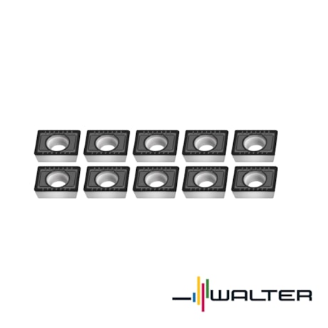 Jogo de Pastilhas para Fresa Aço com 10 Peças LPMT150412R-D51 WKP25S WALTER-3d6ac406-eb53-4ee7-918a-49e6f992c4d0