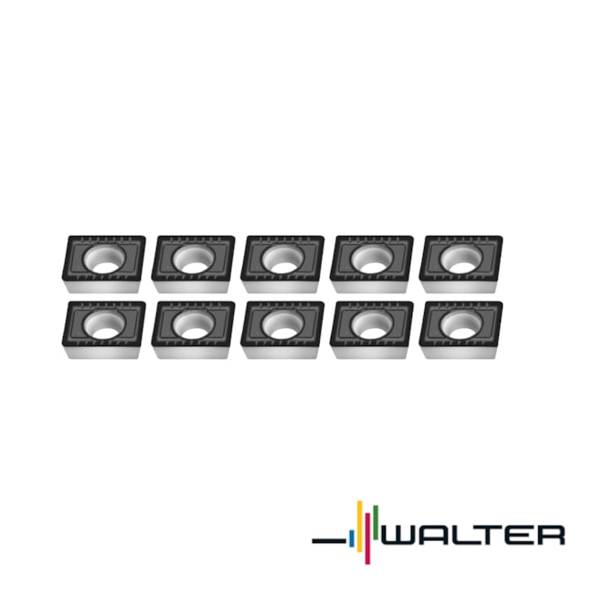 Jogo de Pastilhas para Fresa Aço com 10 Peças LPMT15T308R-D51 WKP25S WALTER-9a772b18-40e0-4f04-9ece-a497fe6f2d1f