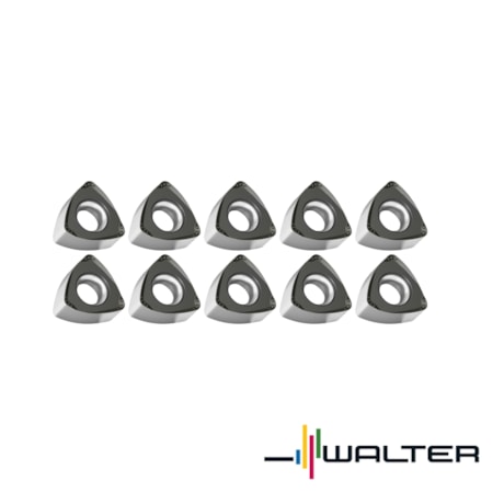 Jogo de Pastilhas para Fresa com 10 Peças FOFO P23696-1.0 WKP35S WALTER-75605117-2bae-4a42-93c7-70d4618e8b78