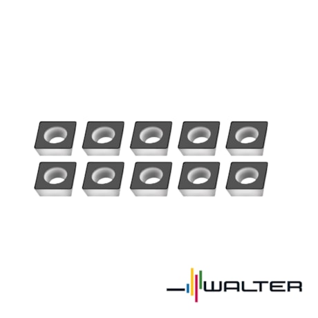 Jogo de Pastilhas para Fresa com 10 Peças FOFO SPMW120606T-A27 WKP35 WALTER-a5a87ee4-026c-49d3-a53a-22082389458d