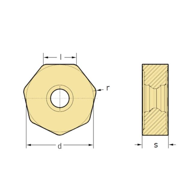 Jogo de Pastilhas para Fresa com 10 Peças XNMU070508-F57 WKP35S WALTER-cb9510a4-052d-4c66-b064-a66ab4cdb937