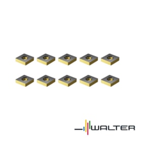 Jogo de Pastilhas Pastilha Metal Duro Torneamento para Ferro fundido com 10 Peças CNMA1204 Raio 1,6mm WALTER