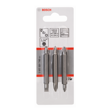 Jogo de Pontas Dupla Fenda/Philips com 3 Peças 2607001745 BOSCH-223d7603-dea4-45fd-886d-a9933512ff1c