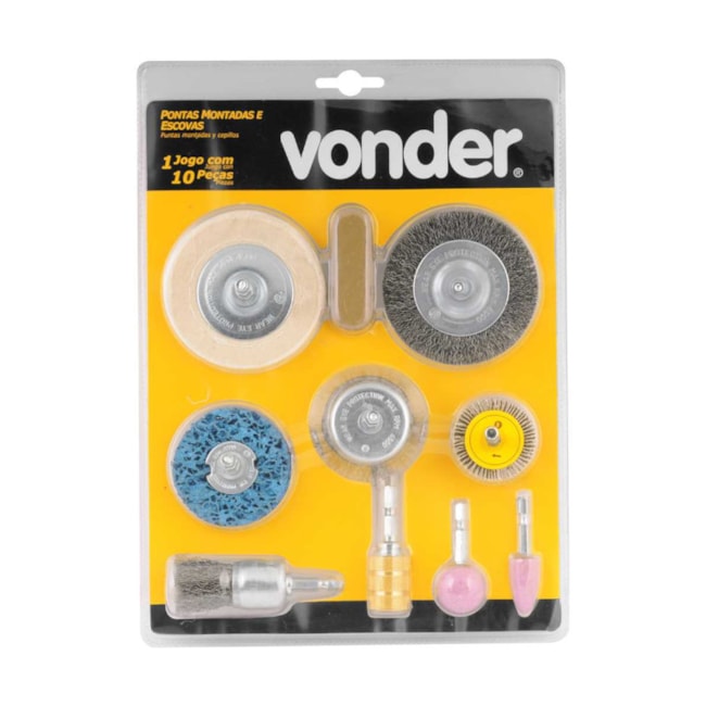 Jogo de Pontas Montada com 10 Peças 1250010000 VONDER-6013da11-6feb-4749-a83f-e0ac8d1e62d8