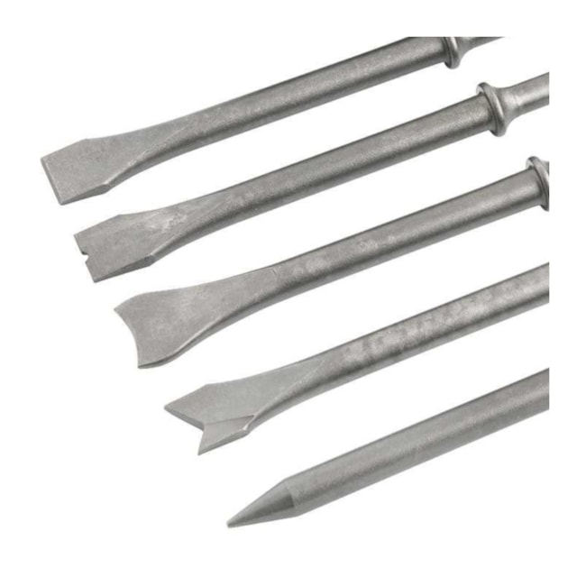 Jogo de Ponteira para Martelete Rebarbador 5 Peças MR 190 3341190050 VONDER-4150628e-72ea-4731-9c4d-77277846f18d