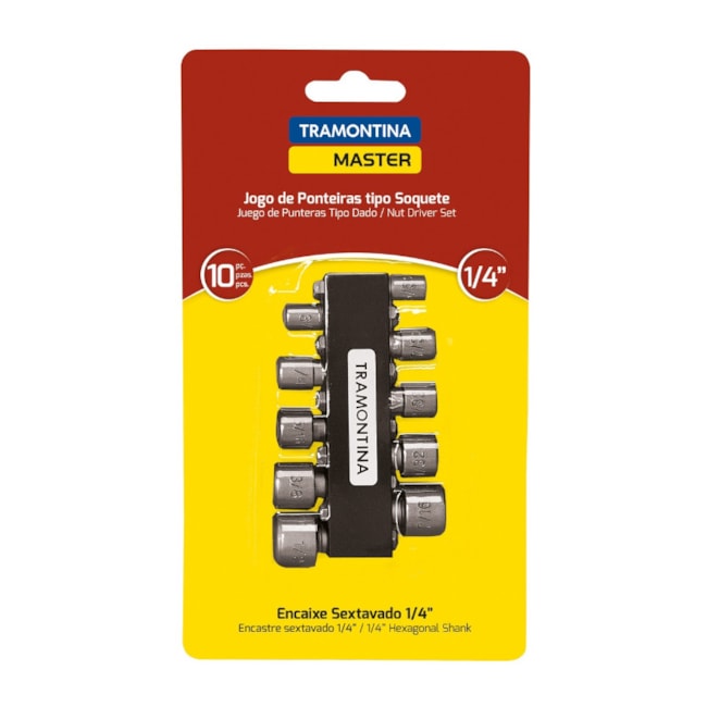 Jogo de Ponteiras Tipo Soquete 10 Peças 43615/110 TRAMONTINA MASTER-fbf01598-ef35-47a9-a29b-402caac129fc