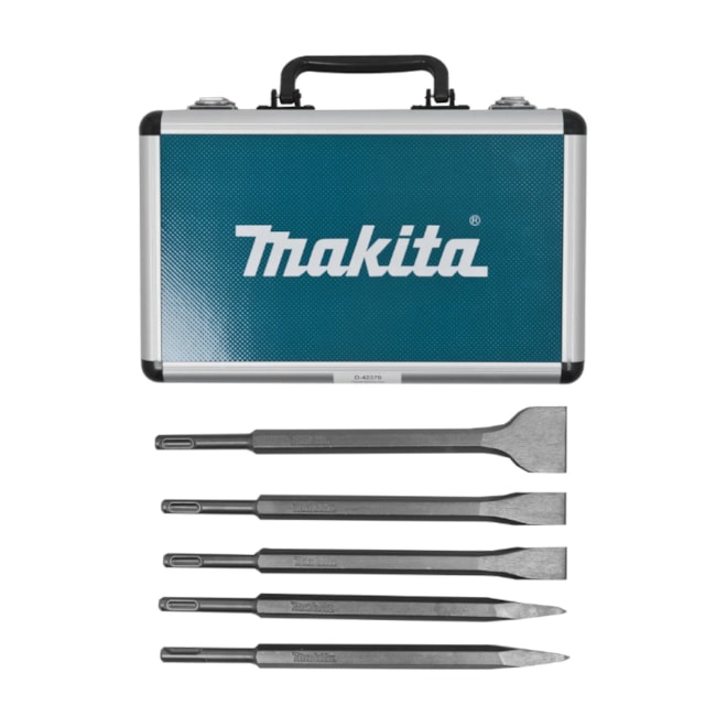 Jogo de Ponteiro e Talhadeira 250mm SDS Plus com 5 Peças D-42379 MAKITA-af51ae63-8224-4120-ba5e-08d6de2ea927