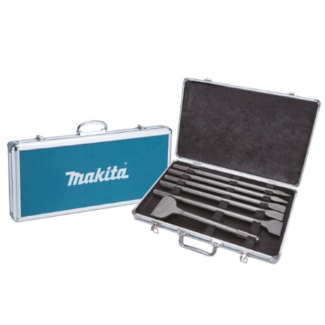 Jogo de Ponteiro e Talhadeira 400mm SDS MAX com 5 Peças D-42472 MAKITA