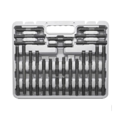 Jogo de Presilha para Fixação Encaixe T M10 x 1,5mm 58 Peças ZK-10 BTFIXO