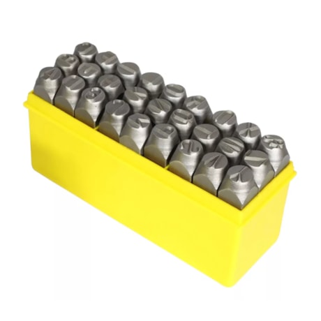 Jogo de Punção de Aço 10mm Alfabeto com 27 Peças 60,0019 ROCAST-291acd04-b7ed-480c-b9e6-2fd0c4f7fbd7
