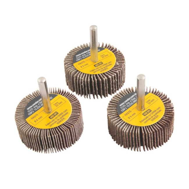 Jogo de Roda de Lixa 50x20mm 3 Peças 1271502003 VONDER-a1982a64-5432-447d-923c-bb2d76063ad3