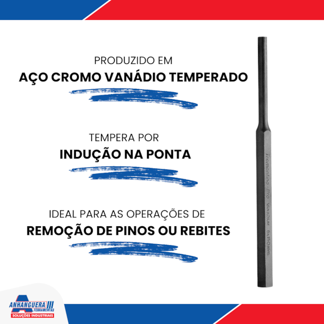 Jogo de Saca Pino Paralelo 2 a 8 mm 6 Peças 44471/206 TRAMONTINA-42669ce9-735b-4db6-a2b7-f00deab4805e