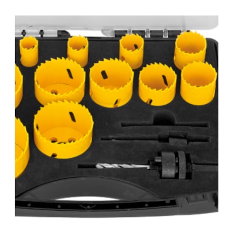 Jogo de Serra Copo Bimetal 16 a 76mm 15pçs 42620/515 TRAMONTINA MASTER-65395157-da3f-4c55-a1a7-413ca4e1f853